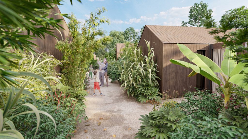 Les villas du Bois Marin patios végétalisés et pergola couverte
